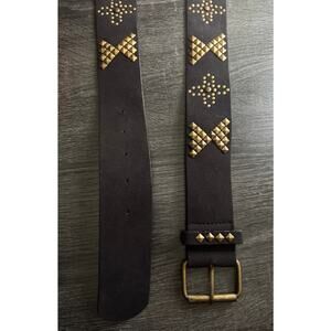 Amiee Lynn Black Belt With Studded Detail‎ Size Large